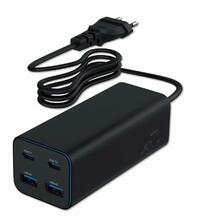Laadija Gembird TA-UC-2A2C-PD100-01, 100W, 2xUSB-A, 2xUSB-C, must