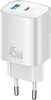 Seinalaadija Usams CC290 T66, 45W GaN, 1xUSB-C, 1xUSB-A, hõbe