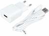 Telefoni laadija Maxlife MXTC-01, 1x USB 2.1A, valge, Lightning kaabel