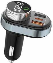 FM-moodulaator Awei C-843, MP3, 1xUSB, 1xUSB-C, must