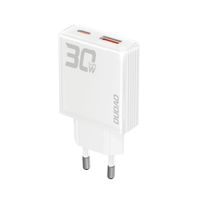 Seinalaadija Dudao A30EU, 30W, USB-A, USB-C, valge