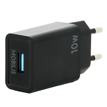 Seinalaadija Mobilis 001360, 10,5 W, must, 1 USB A