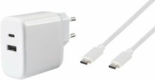 Laadija Vivanco 62773, USB-C - USB-A, 65W, 1m