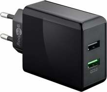 Laadija Goobay 44956, 2 x USB, 28 W, must