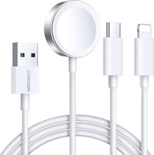 Magnetlaadija Joyroom S-IW008, Lightning + USB-C, 5V, 1,2 m, valge