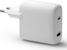 Seinalaadija Dbramante1928 re-charge Pro EU, GaN, USB-C 65W + USB-A 18W, valge