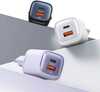 Laadija Usams CC254, 30W, USB-C/USB-A, lilla