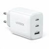 Seinalaadija Ugreen CD275, 2x USB-C, 1x USB, 65W, valge 6957303894963