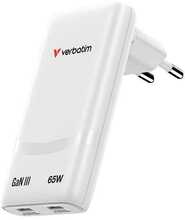 Laadija Verbatim Fold n Go GaN 65W, valge