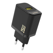 Seinalaadija Dudao A27S, 25 W, GaN, USB-A, must