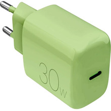 Seinalaadija Puro PRO LITE, 1xUSB-C, 30W, roheline