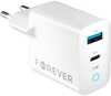 Laadija Forever TC-06-33AC, 33W, 1x USB-C, 1x USB, valge