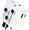 Reisiadapter SBS TEADAPTUSBTCUNI, 2500 W, USB/USB-C, valge
