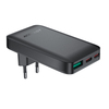 Seinalaadija Acefast A100, 65 W, GaN, 2 USB-C + USB-A, must