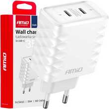 Seinalaadija Amio AMIO-04288, 35 W, 2xUSB-C