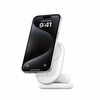Laadimisalus Belkin BOOSTCHARGE 2-in-1 Qi2 15W, valge, kokkupandav