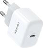 Seinalaadija Ugreen CD241, USB-C, 20W, valge