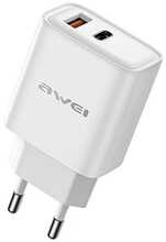 Laadija Awei PD81-EU, 22.5W, USB-A/USB-C, valge