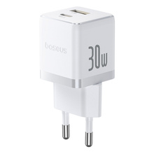 Seinalaadija Baseus Palm 30W, USB-C USB-A, valge