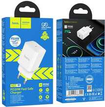 Seinalaadija Hoco N27, 20 W, USB-C, valge