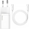 Laadija Baseus TZCCSUP-L02 Super Si, 25 W, USB-C, valge
