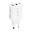 Seinalaadija Wozinsky CWCUCW, 30W, USB-C ja 2xUSB-A, valge