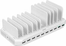 Laadimisjaam Unitek Y-2190A, 10x USB, 96 W, hõbe