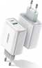 Laadija Ugreen CD170, USB-C / USB-A, 36W, valge