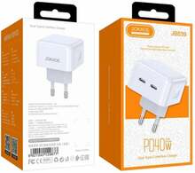 Laadija Jokade JB039, PD 20W, 2 x USB-C, valge
