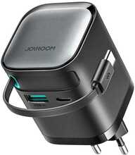 Laadija Joyroom JR-TCL02, 65W, integreeritud Type-C kaabliga, must