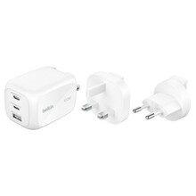 Seinalaadija Belkin BOOST Charge WCH016hqWH, 100W, 2xUSB-C, 1xUSB-A, valge, vahetatavad pistikud