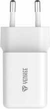 Seinalaadija Yenkee, USB-C 35W, 3A, Power Delivery 3.0, valge