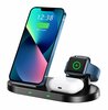 Juhtmevaba laadija Swissten Wireless Charger 3in1 Stand, must