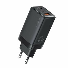 Laadija Usams CC180, 65W, 2xUSB-C + 1xUSB, must