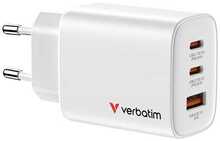 Laadija Verbatim Essentials GaN 65W, valge