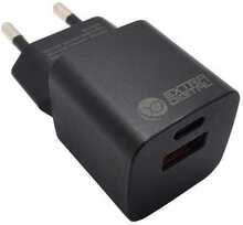 Laadija Extra Digital GaN USB Type-C, USB Type-A, 30W, PPS, must