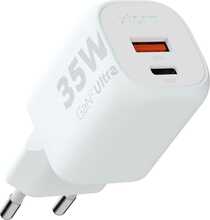 Seinalaadija Xtorm XEC035 GaN2 Ultra 35W, USB-C PD/USB-A, valge