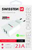 Laadija Swissten, USB/AC/DC, 2x USB, 2.1A, valge
