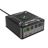 Seinalaadija Blitzwolf BW-S28, 260W, 2xUSB-A, 3xUSB-C, 15W juhtmevaba laadija, must