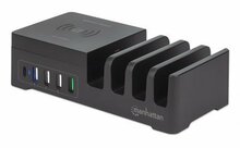 Laadimisjaam Manhattan 102230, 1x USB-C PD, 1x USB-A, must