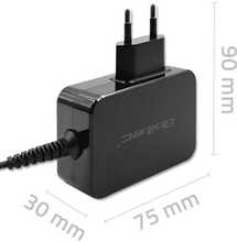 Seinalaadija Qoltec 52386 GaN POWER PRO, 1xUSB-C, 65W, 5-20V, must