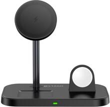 Juhtmevaba laadija Tech-Protect A22 3-in-1, 15 W, MagSafe, must