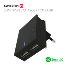 Laadija Swissten, 2x USB-A, 3 A