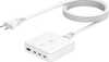 Seinalaadija Tucano MA-DEGAN100-EU-W GAN, 100 W, 3x USB-C, 1x USB-A, valge