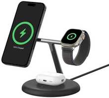 Juhtmevaba laadija Belkin BoostCharge Pro 3-in-1 Qi2, must