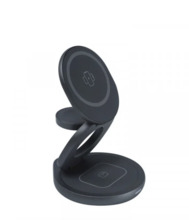 Juhtmevaba laadimisjaam Qualo QMLI-24-18 MagSafe Wireless Charger Station 3in1, 24 W