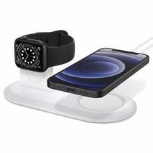 Juhtmevaba laadija Spigen MagFit DUO, valge