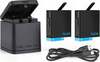 Laadija Telesin USB 2x aku for Gopro Hero 8/7/6/5