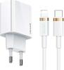 Võrgulaadija Usams T49OCLN01, 1xUSB-C, 20W, valge