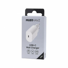 Laadija USB-C Musthavz Easy to Go 20W, valge